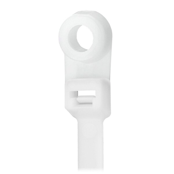 Pacer Group Cable Tie, 8 in L, 2 in Max Bundle Dia., Natural, Nylon 6/6, 50 lb Strength CTMR2S-100 - main